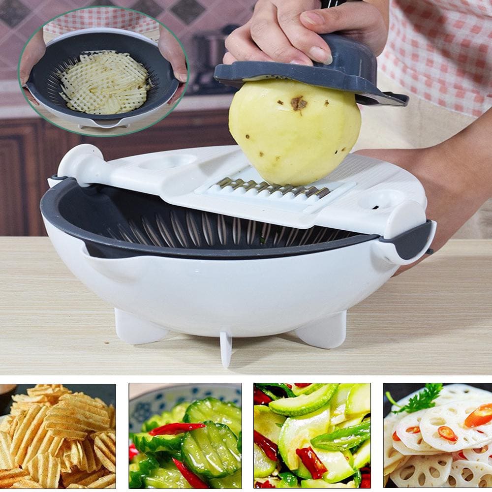 Rallador de verduras MULTIFUNCIONAL-Con 7 cuchillas
